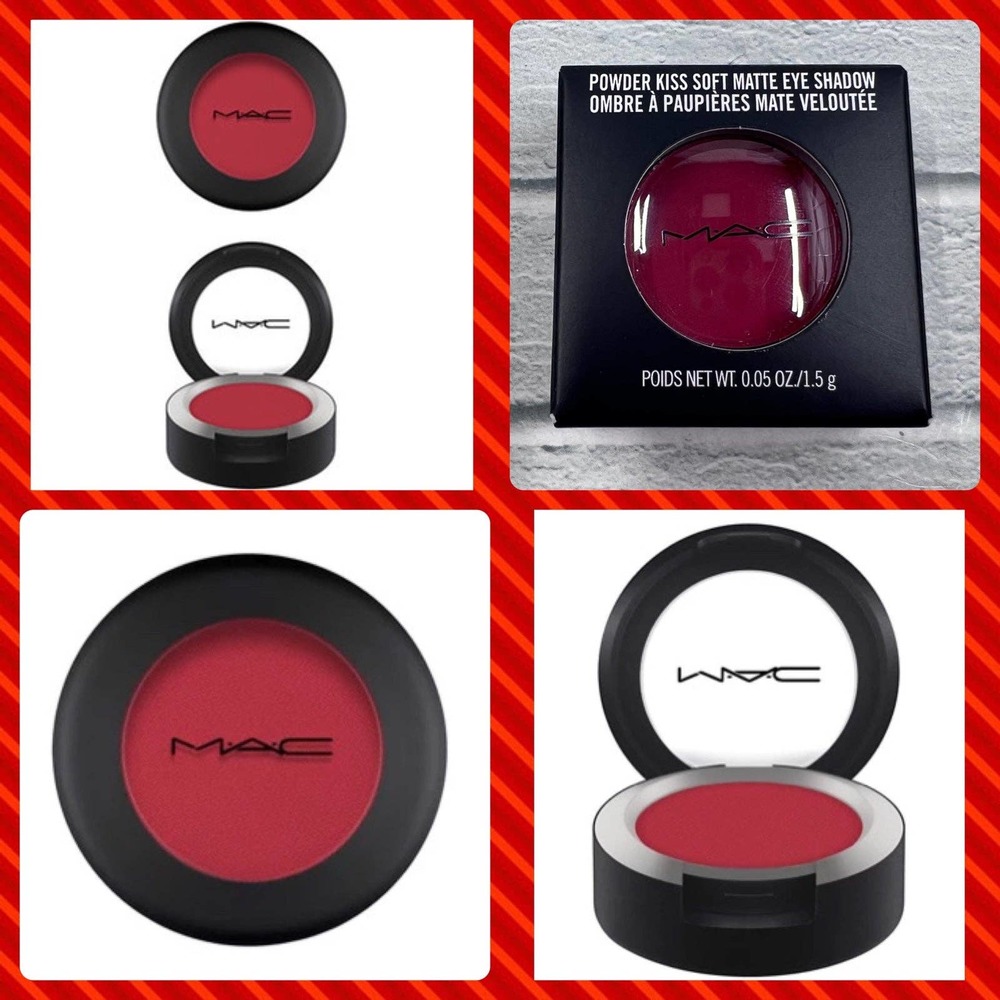 MAC Eyeshadow Powder Kiss Soft Matte Eyeshadow ‘Werk Werk Werk’ Red Eyeshadow